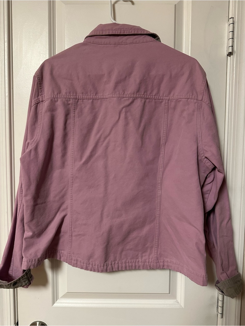L.L. Bean Women's Purple Mauve Utility Zip Jacket - Picture 6 of 9